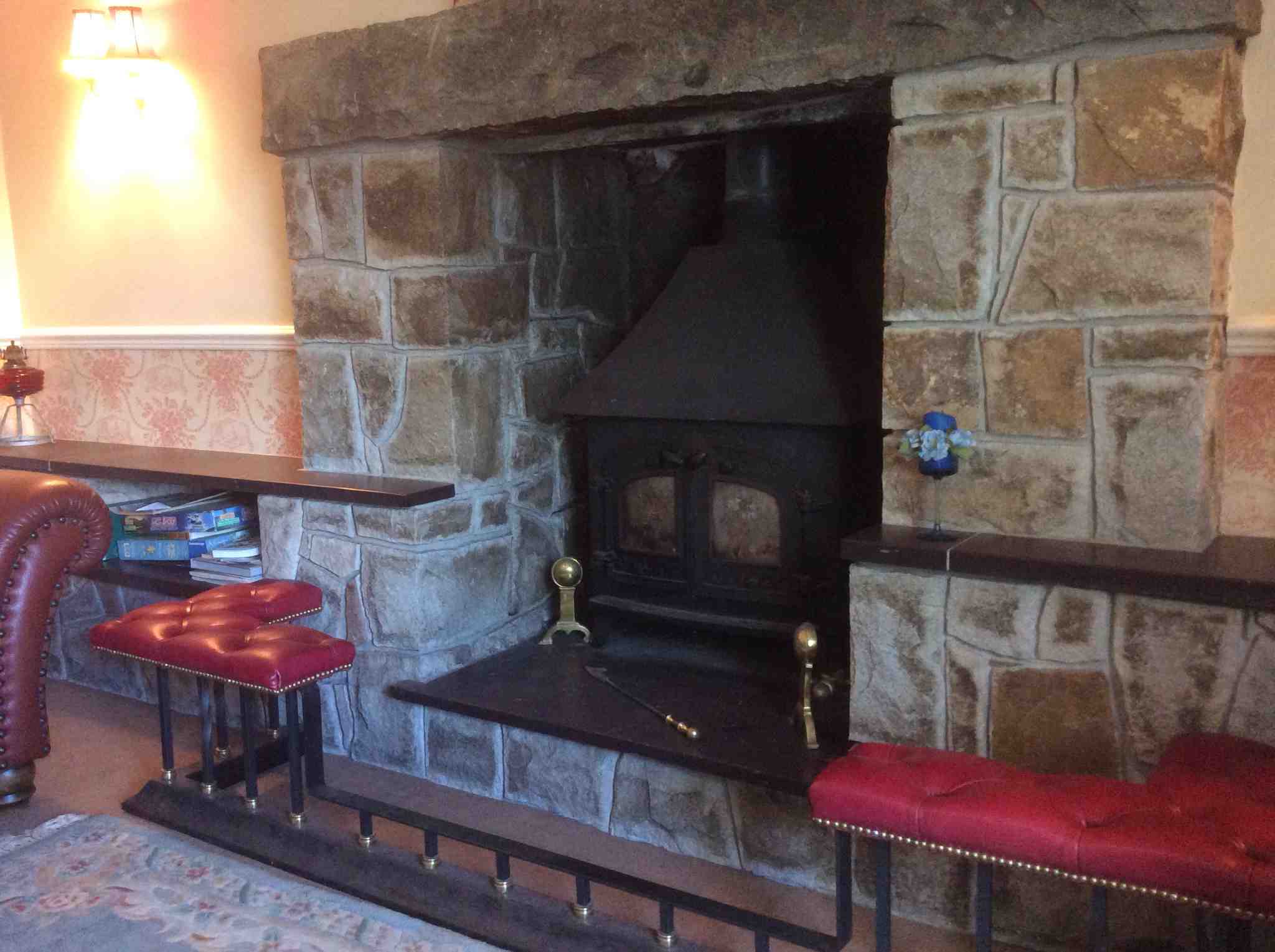 Snwondonia Bed and Breakfast Fireplace